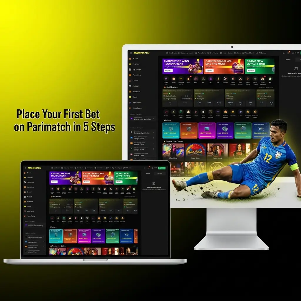 Step-by-step guide to placing your first sports bet on Parimatch in 5 easy steps using UPI or Paytm