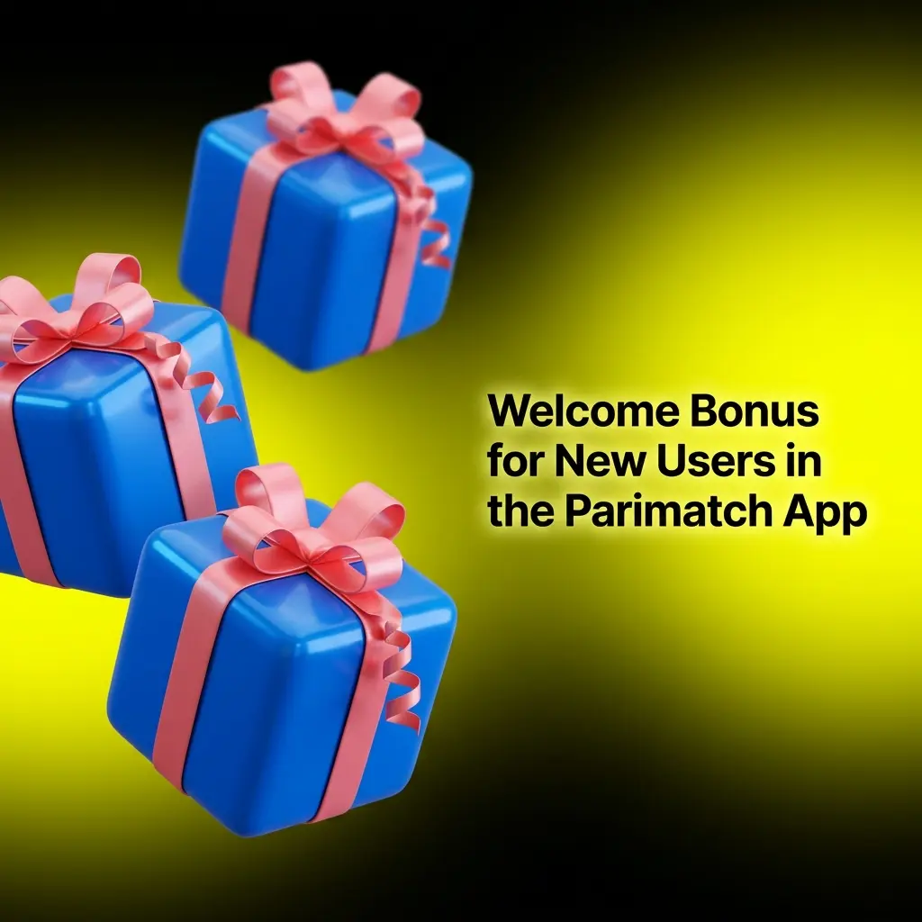 Parimatch app welcome bonus options for new users showing sports, slots, live casino and instant games offers